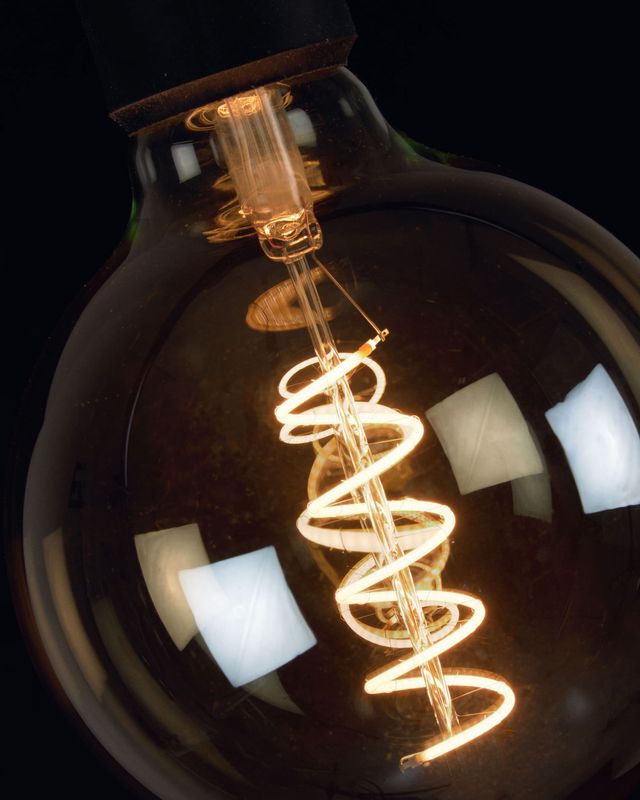 Bombilla LED Bulb E27 4W y 120 mm luz cálida