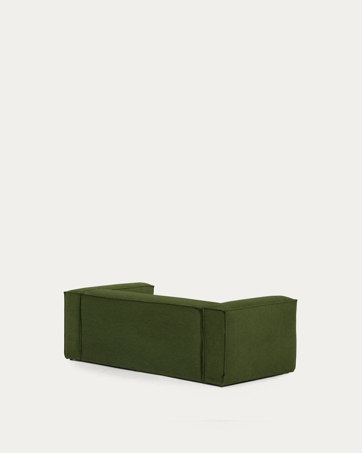 Sofá Blok 2 plazas pana gruesa chaise longue derecho verde 240 cm FSC Mix Credit