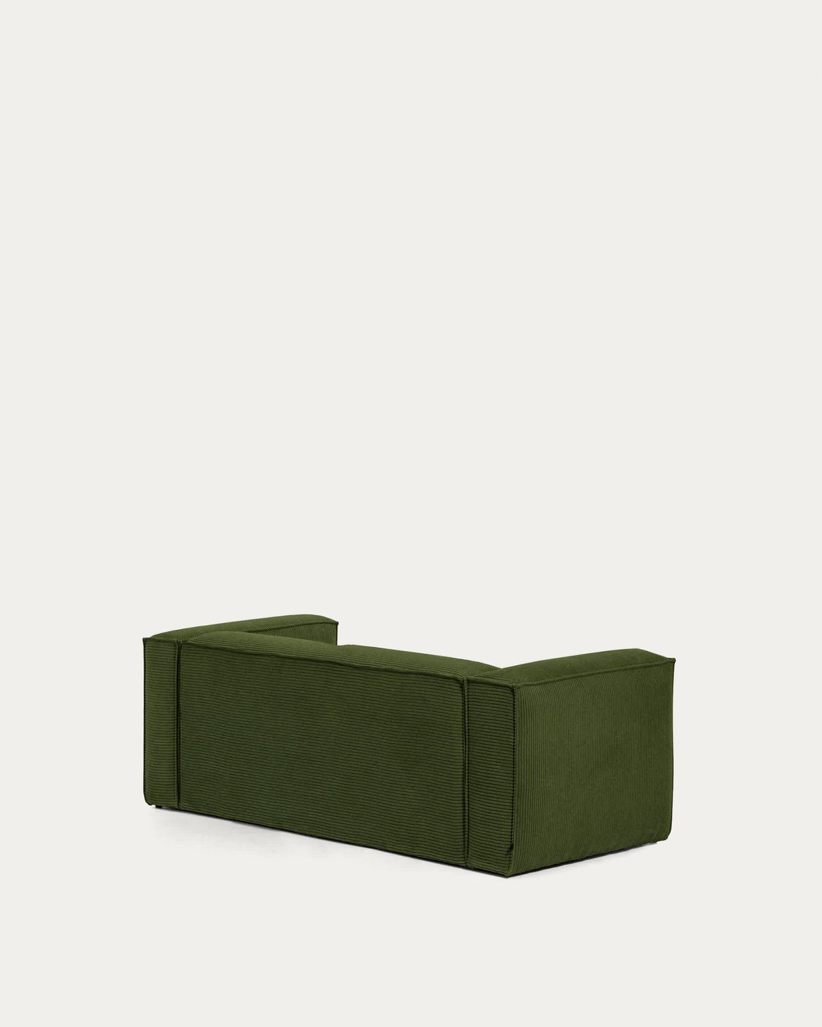 Sofá Blok 2 plazas de pana gruesa verde 210 cm FSC Mix Credit