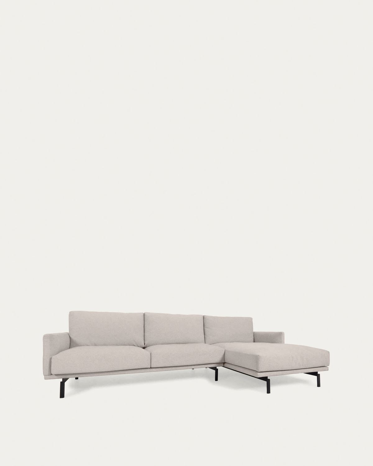 Sofá Galene 3 plazas con chaise longue derecho beige 254 cm FSC Mix Credit