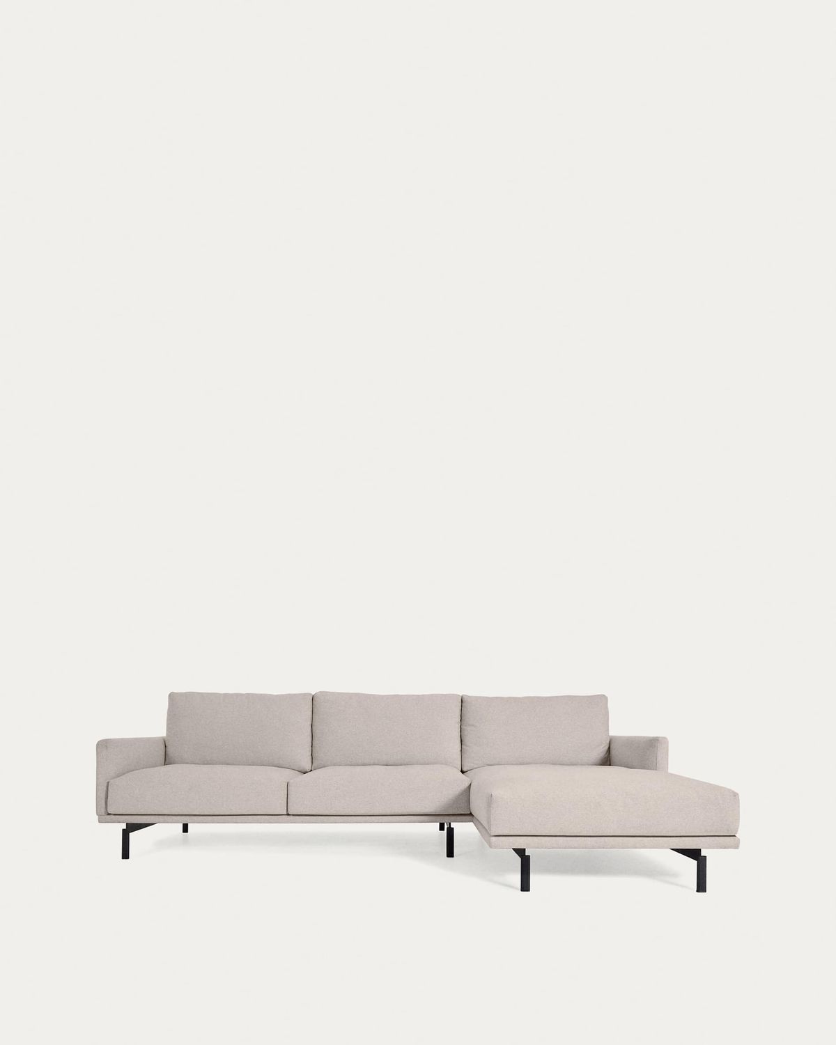 Sofá Galene 3 plazas con chaise longue derecho beige 254 cm FSC Mix Credit