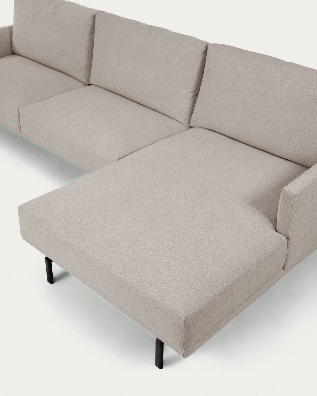 Sofá Galene 3 plazas con chaise longue derecho beige 254 cm FSC Mix Credit