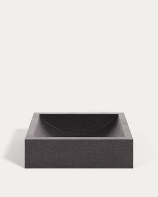 Lavabo encimera Delina de terrazo negro 40 x 45 cm Lavabo encimera Delina de terrazo negro 40 x 45 cm