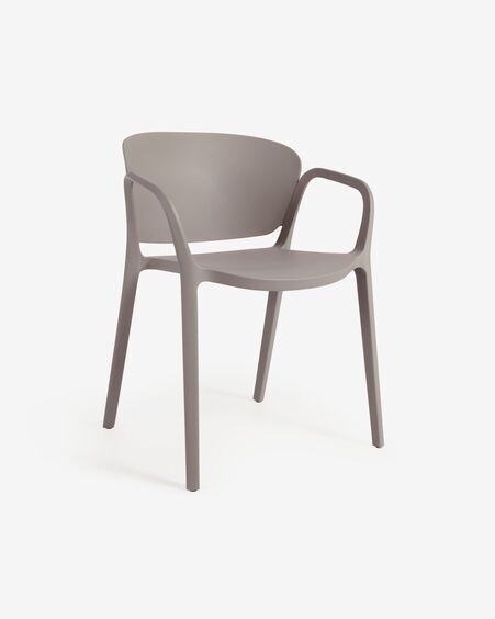 Silla 100% de exterior Ania marrón