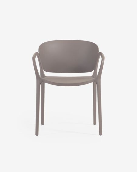 Silla 100% de exterior Ania marrón