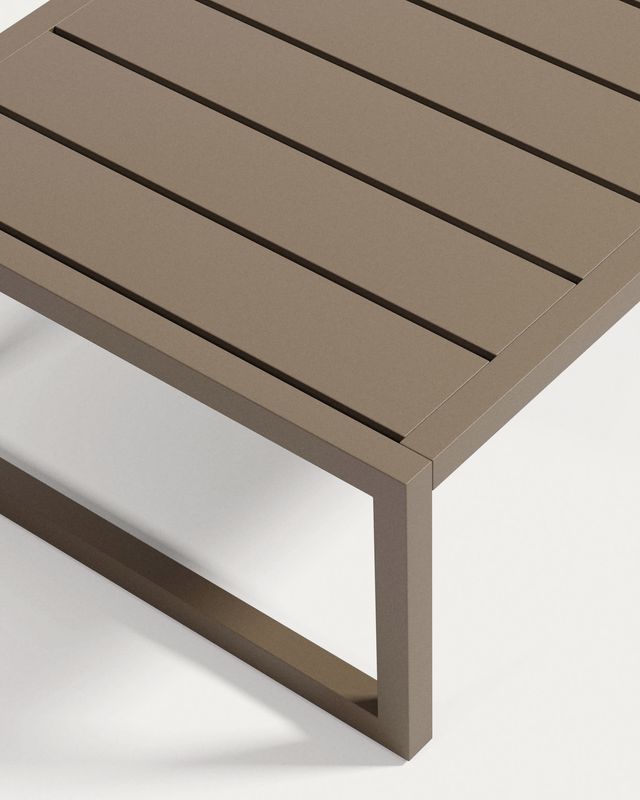 Mesa auxiliar 100% exterior Comova de aluminio verde 60 x 60 cm