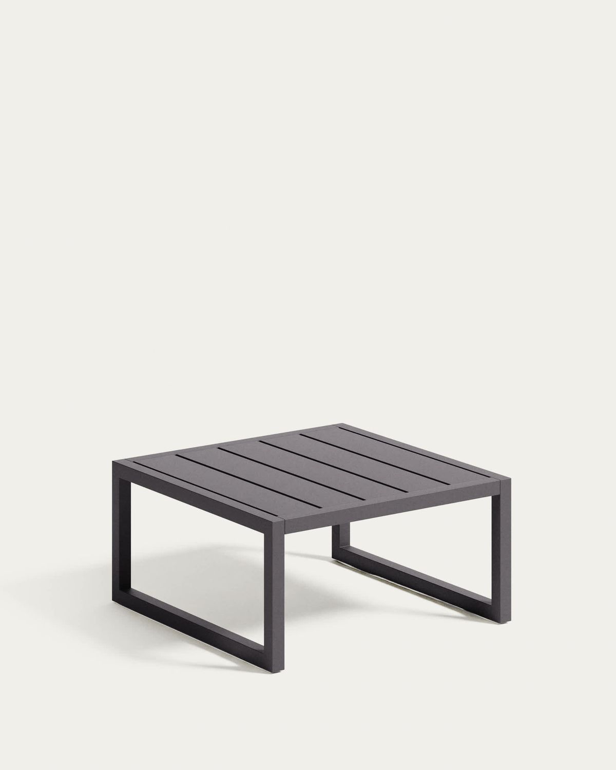 Mesa auxiliar 100% exterior Comova de aluminio negro 60 x 60 cm
