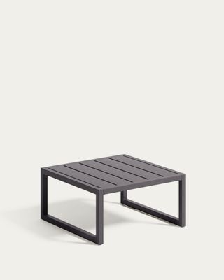Mesa auxiliar 100% exterior Comova de aluminio negro 60 x 60 cm