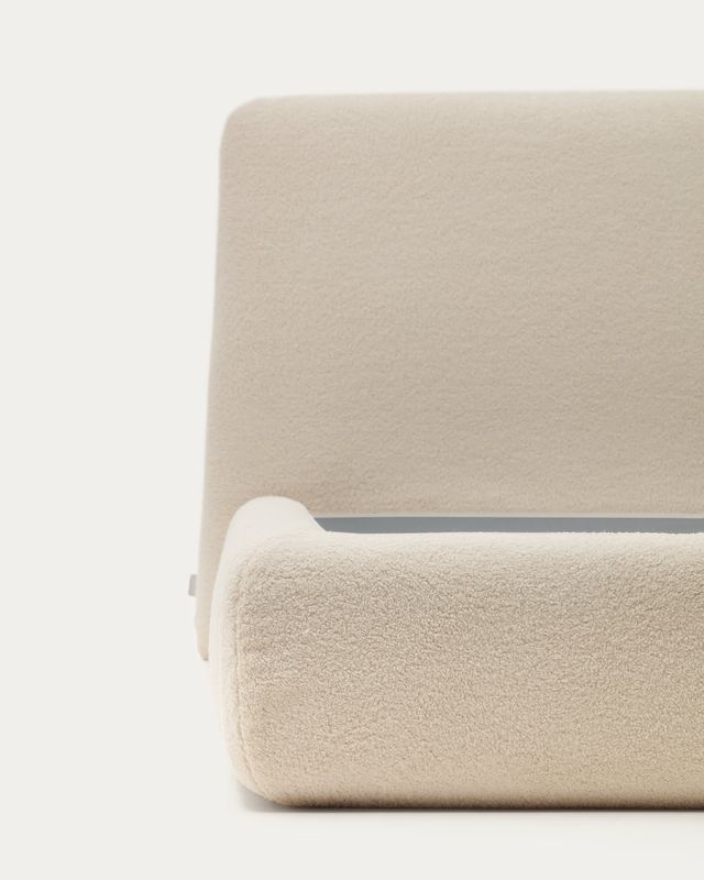 Funda cama Martina de borreguito crudo para colchón de 90 x 200 cm