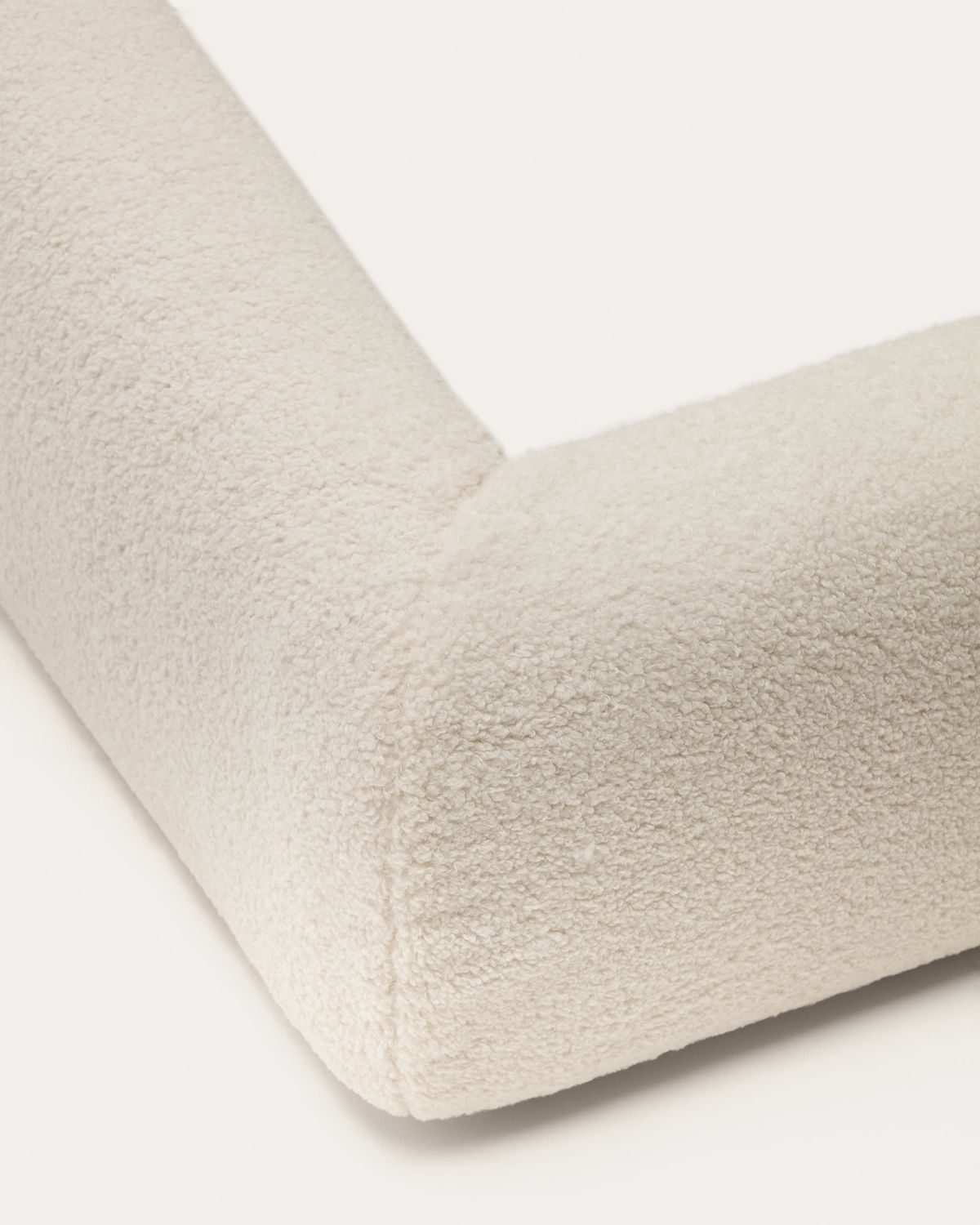 Funda cama Martina de borreguito crudo para colchón de 90 x 200 cm