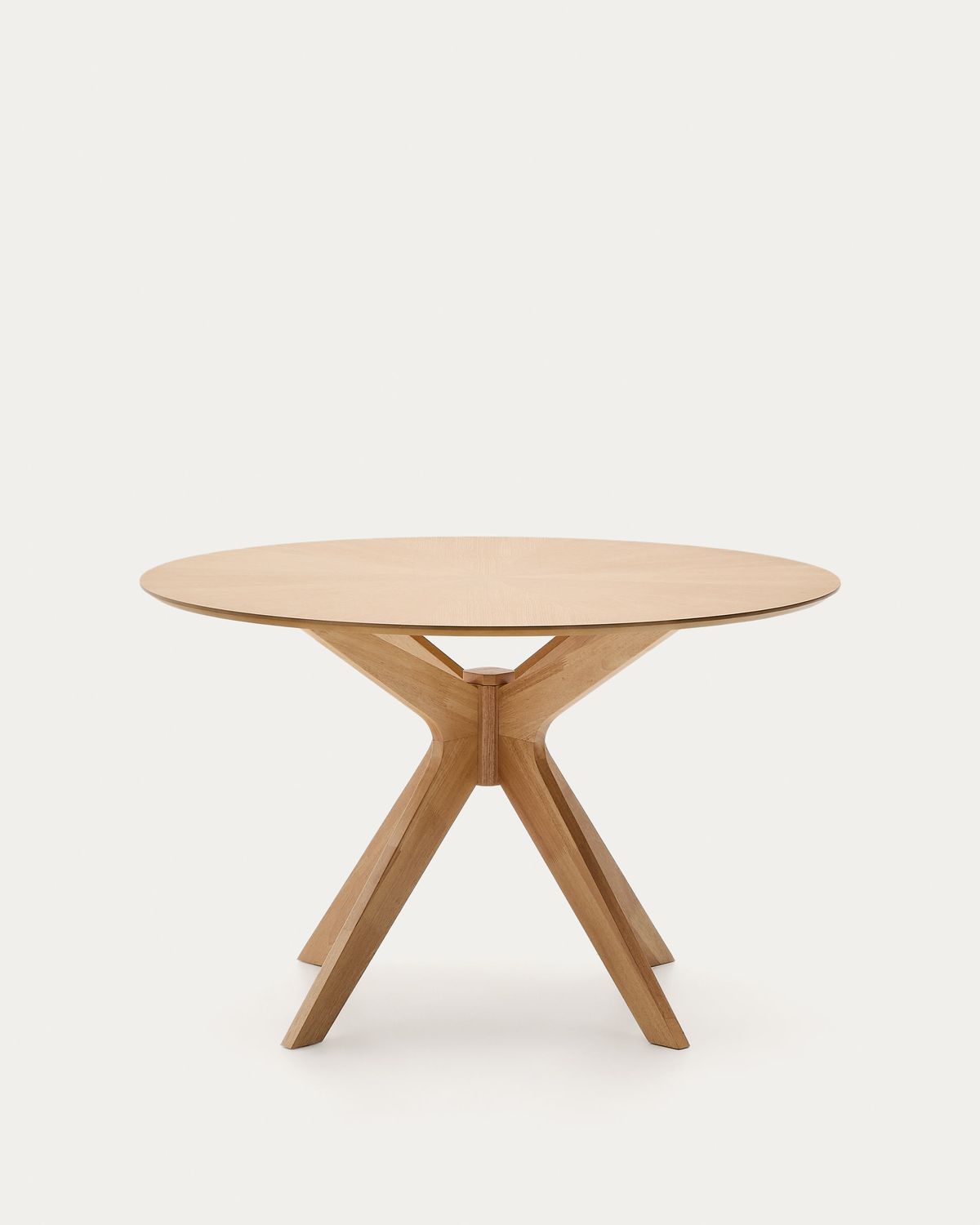 Mesa redonda Naanim de chapa de roble Ø 120 cm