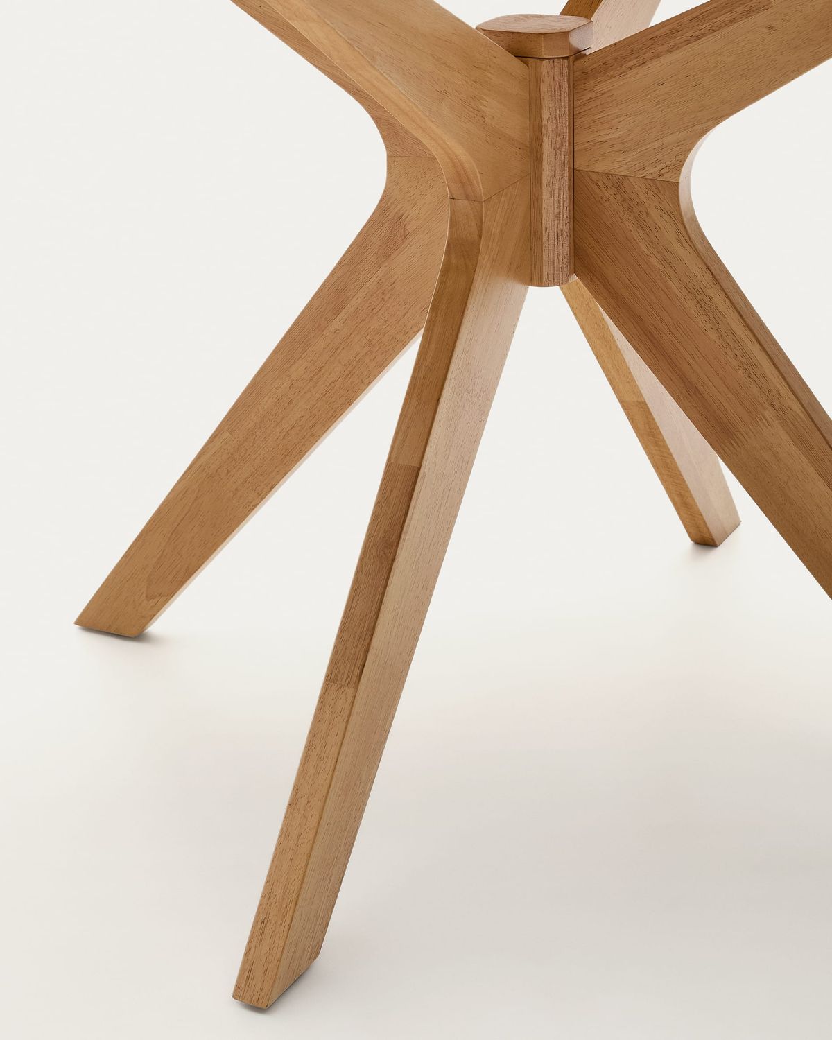 Mesa redonda Naanim de chapa de roble Ø 120 cm