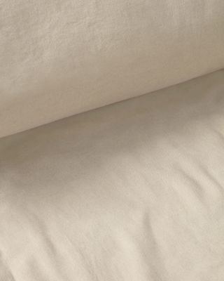 Funda nórdica Simmel de mezcla de lino crudo para cama de 160 cm