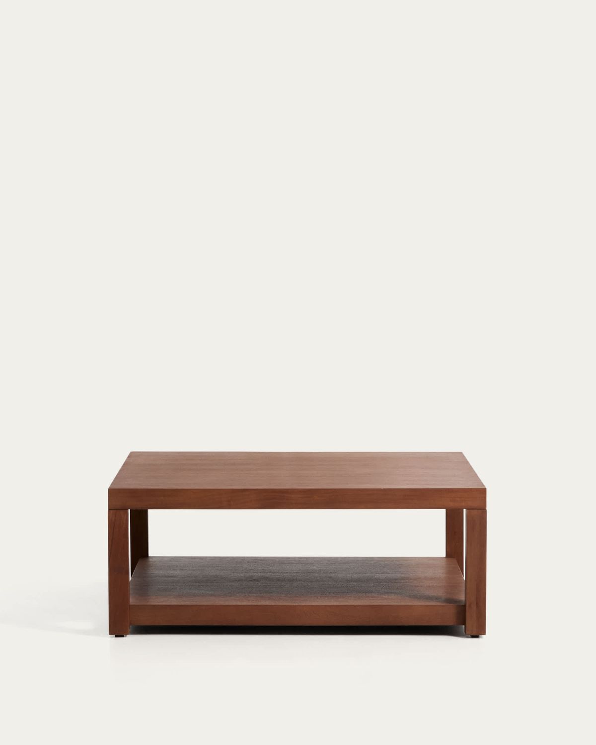 Mesa auxiliar Norani de madera maciza y chapa de acacia 90 x 90 cm