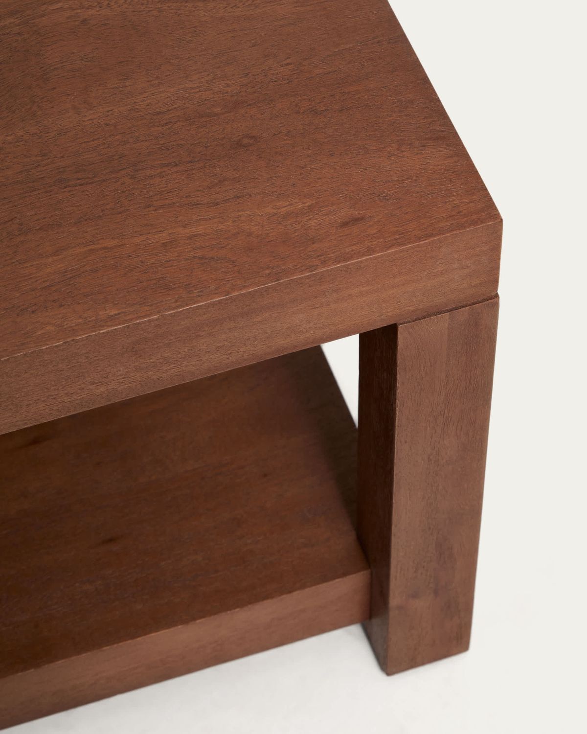 Mesa auxiliar Norani de madera maciza y chapa de acacia 90 x 90 cm
