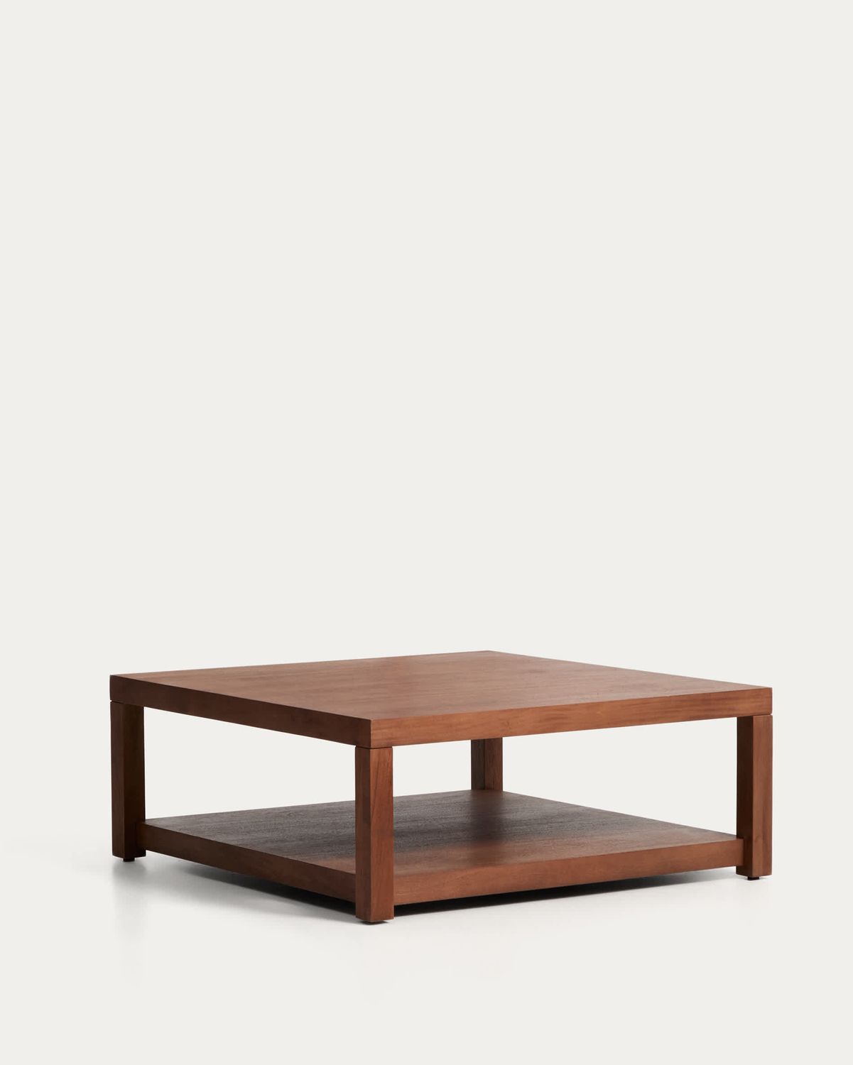 Mesa auxiliar Norani de madera maciza y chapa de acacia 90 x 90 cm