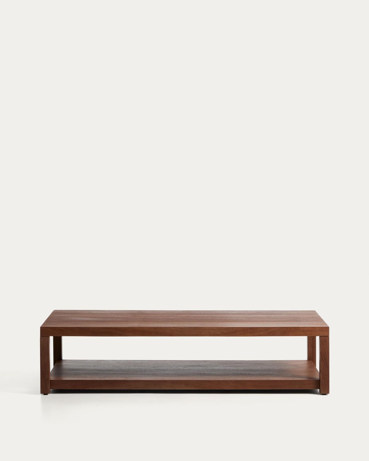 Mesa de centro Norani de madera maciza y chapa de acacia 150 x 70 cm