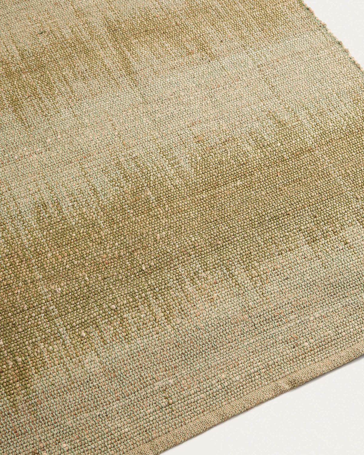Alfombra Lirmo de yute verde 160 x 230 cm