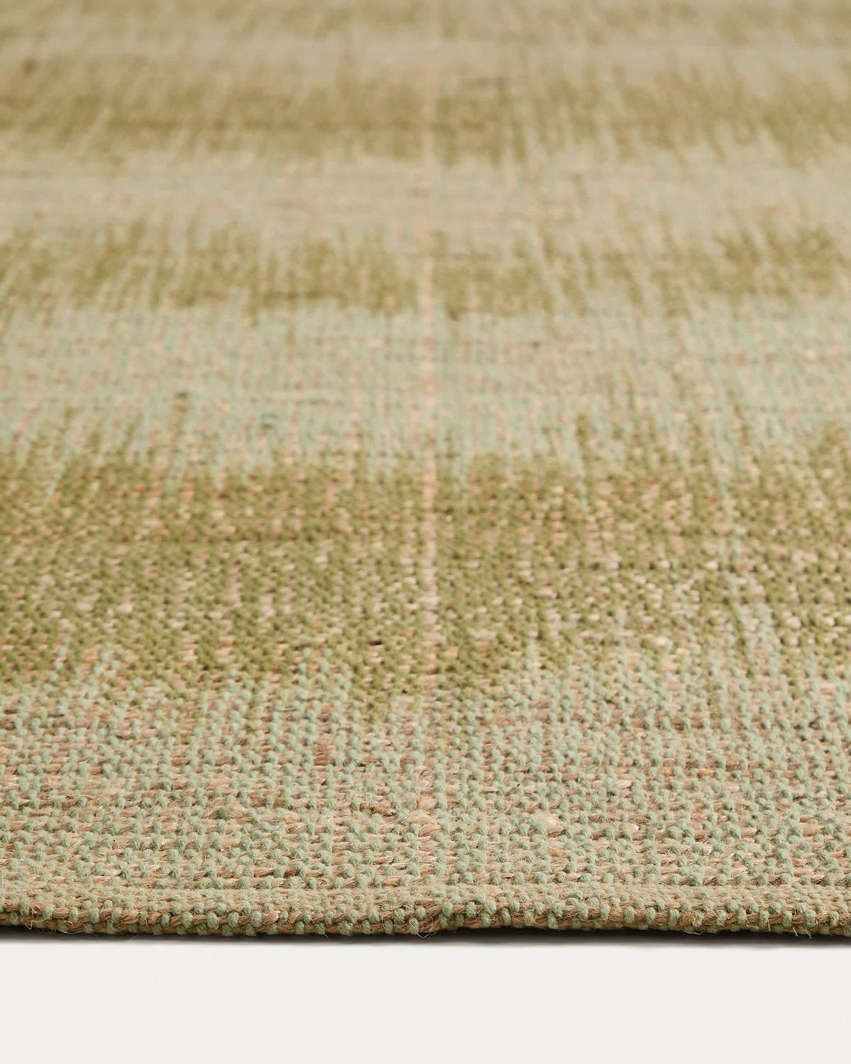 Alfombra Lirmo de yute verde 160 x 230 cm