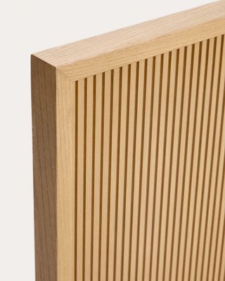 Cabecero Helvine de chapa de roble para cama de hasta 90 cm FSC 100%