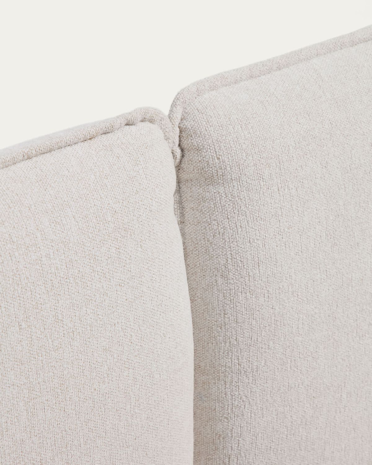 Cama Elerio en chenilla crudo para colchón de 160 x 200 cm