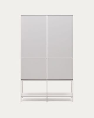 Aparador alto Vedrana 4 puertas DM lacado blanco 97,5 x 160 cm Aparador alto Vedrana 4 puertas DM lacado blanco 97,5 x 160 cm