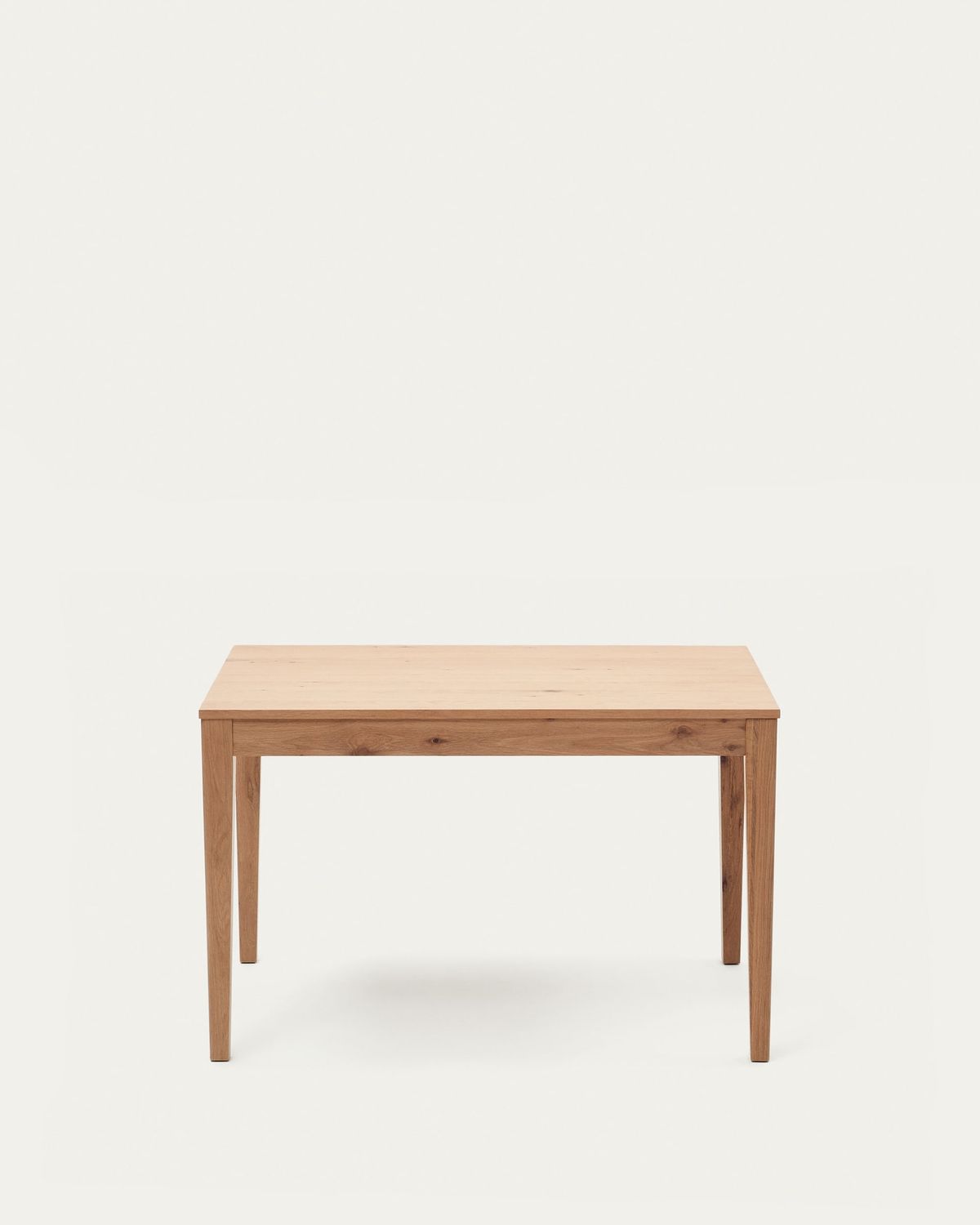 Mesa extensible Yain de chapa y madera maciza de roble 120 (180) x 80 cm