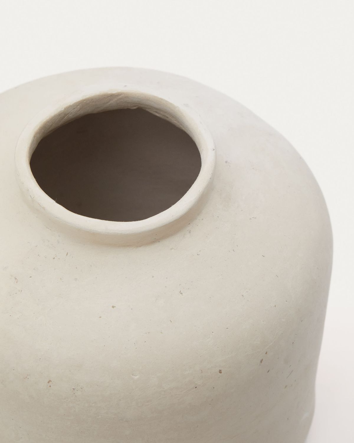 Jarrón Serina de papel maché blanco 27 cm