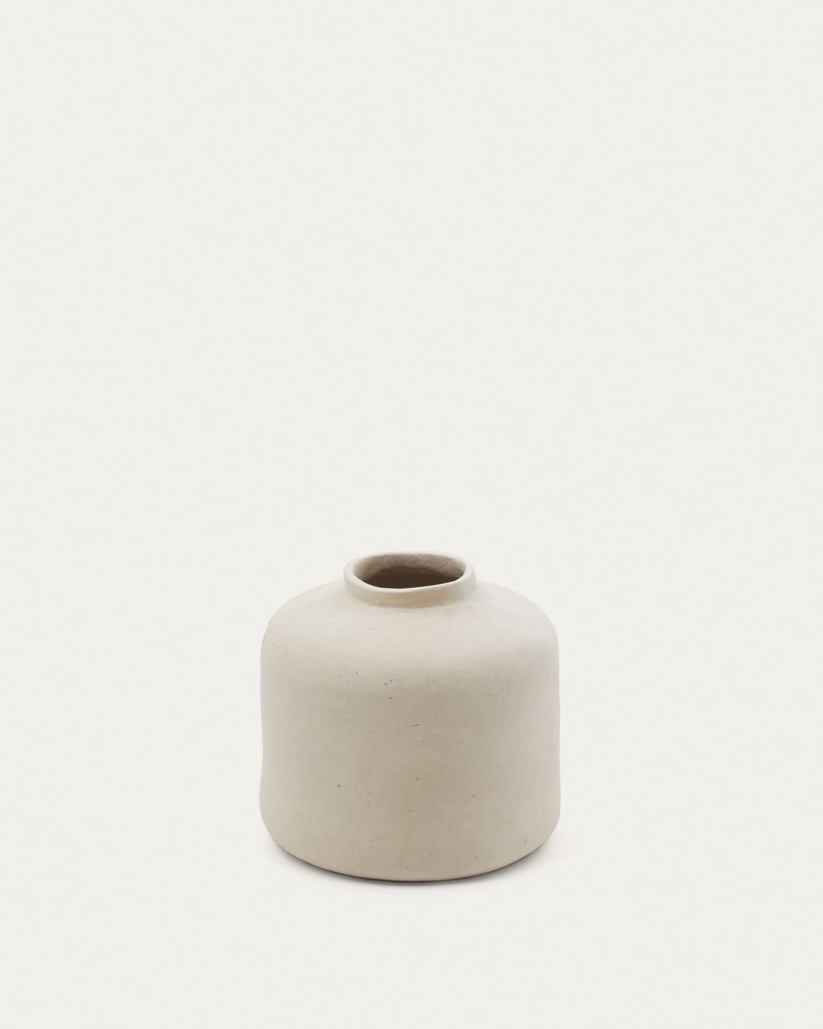 Jarrón Serina de papel maché blanco 27 cm