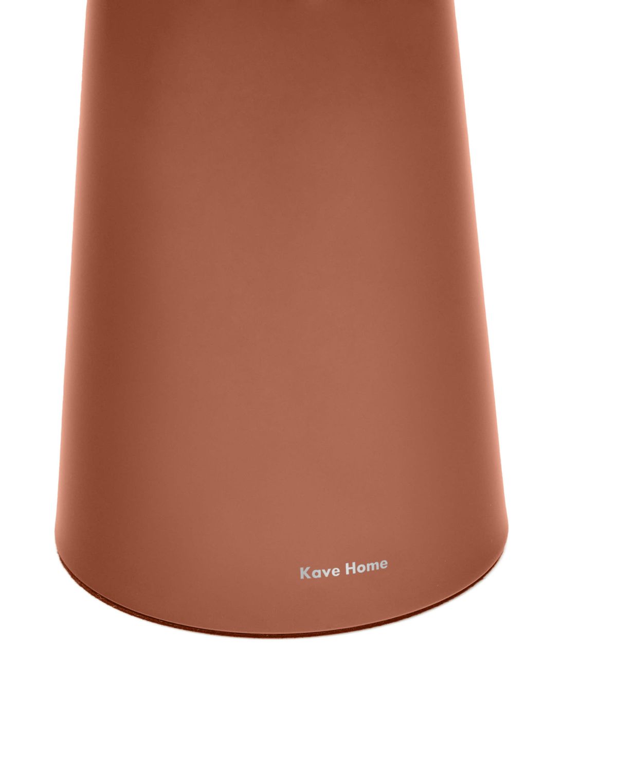 Lámpara de mesa grande de exterior Arenys de metal con acabado pintado terracota