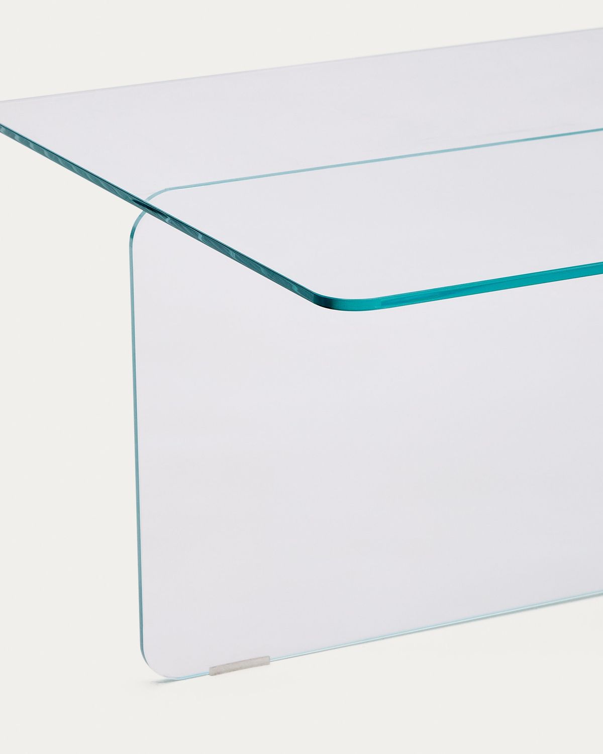 Mesa de centro Zaren de vidrio templado transparente 120 x 60 cm