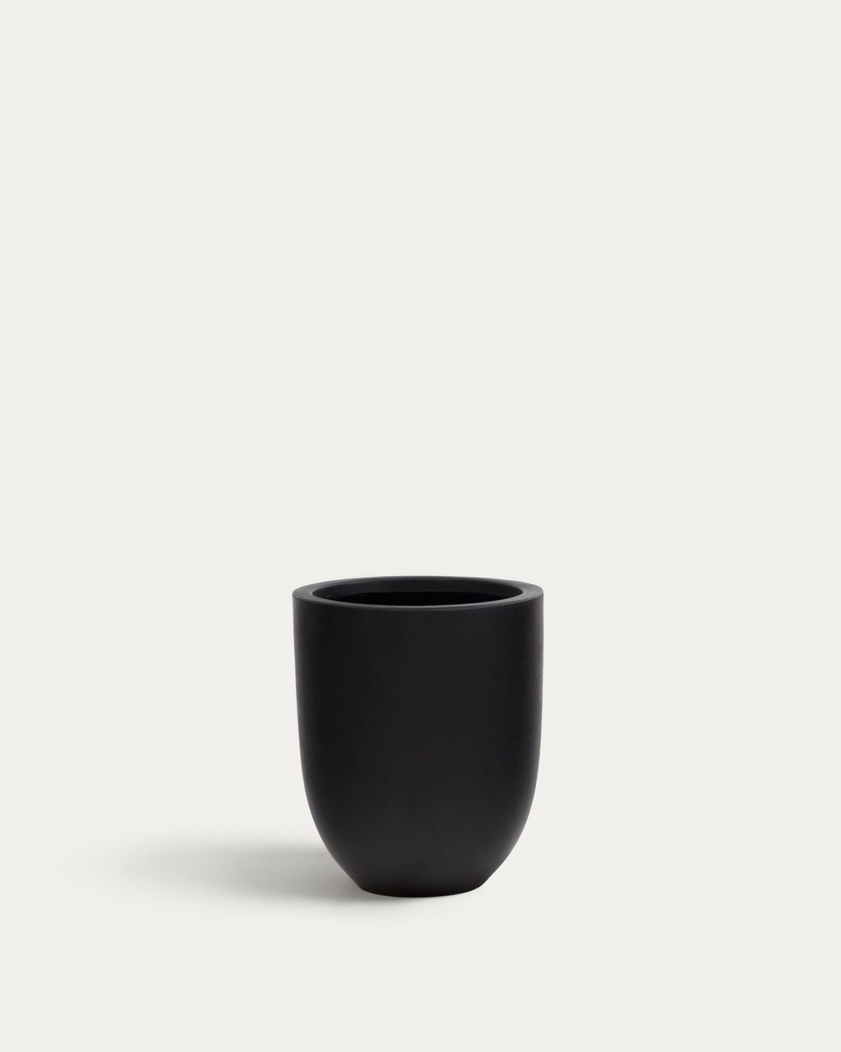 Macetero Aiguablava de cemento negro Ø 39 cm