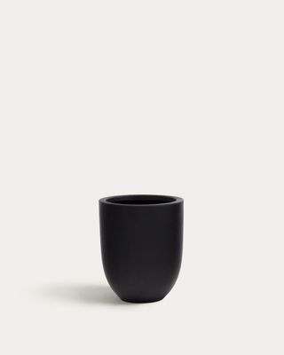 Macetero Aiguablava de cemento negro Ø 39 cm