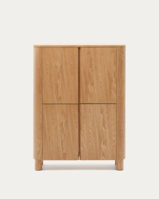 Aparador alto Salaya de madera contrachapada de fresno FSC Mix Credit 100 x 134 cm Aparador alto Salaya de madera contrachapada de fresno FSC Mix Credit 100 x 134 cm