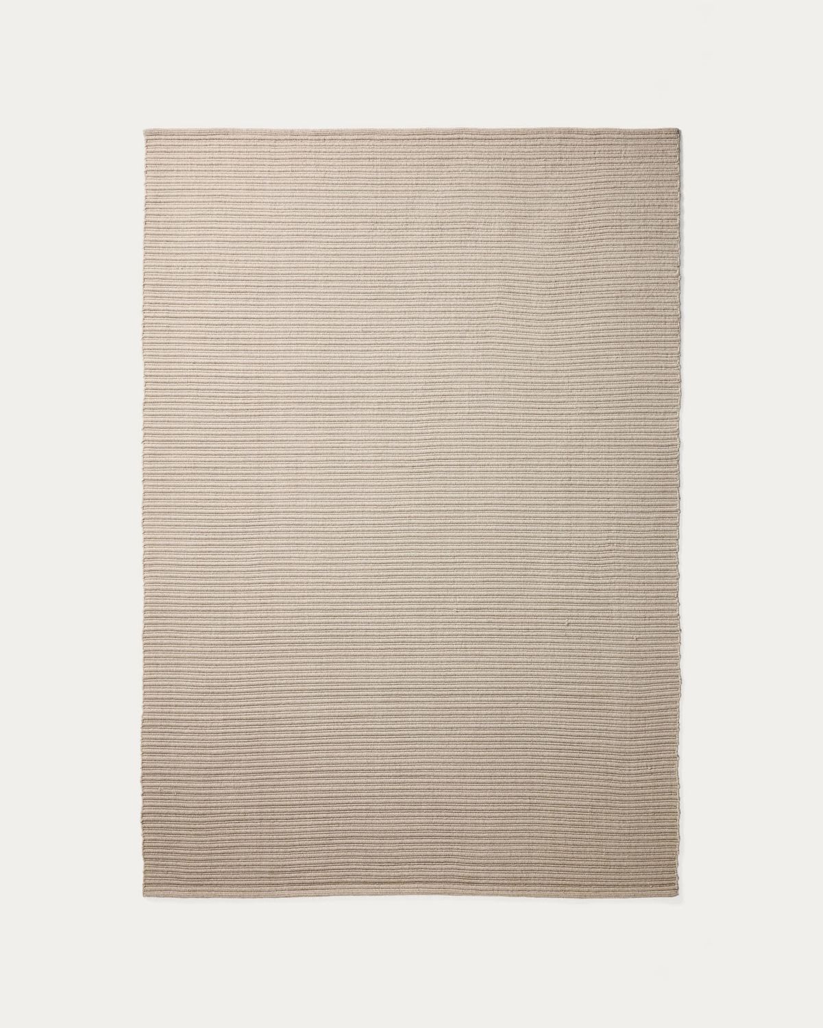 Alfombra Ardelia de fibras sintéticas crudo 160 x 230 cm