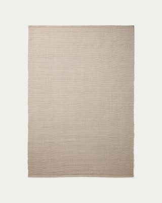 Alfombra Ardelia de fibras sintéticas crudo 160 x 230 cm
