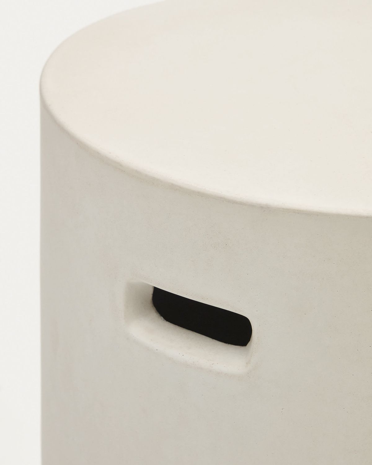 Reposapiés Aiguablava de cemento blanco Ø 37 cm