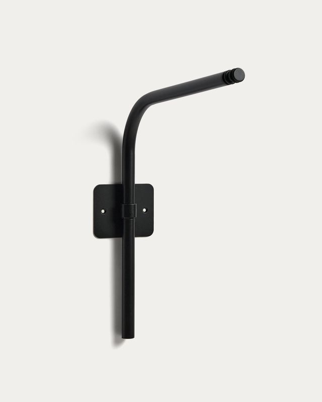Soporte de pared para lámparas portátiles Nali de metal con acabado pintado negro