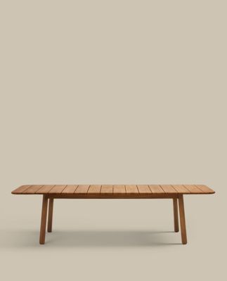 Mesa extensible de exterior Turqueta de madera maciza de teca  220 (294) x 100 cm FSC 100%