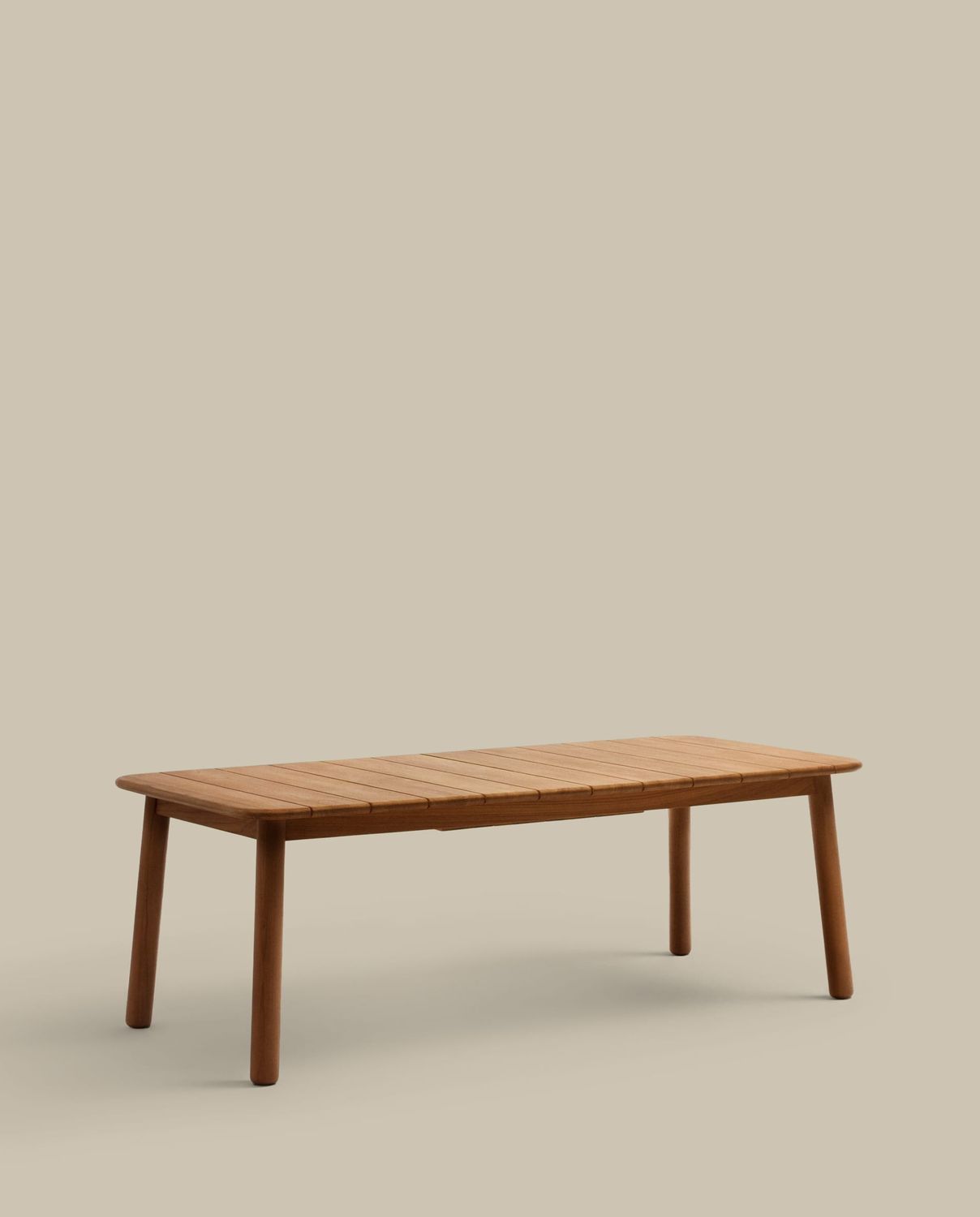 Mesa extensible de exterior Turqueta de madera maciza de teca  220 (294) x 100 cm FSC 100%