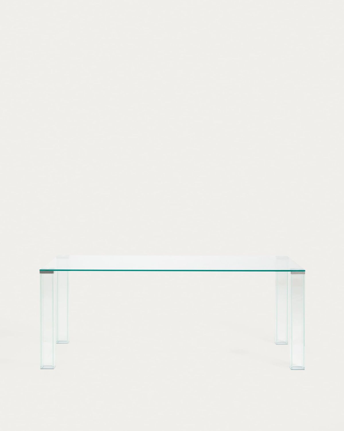 Mesa Adularia de vidrio templado transparente 200 x 100 cm