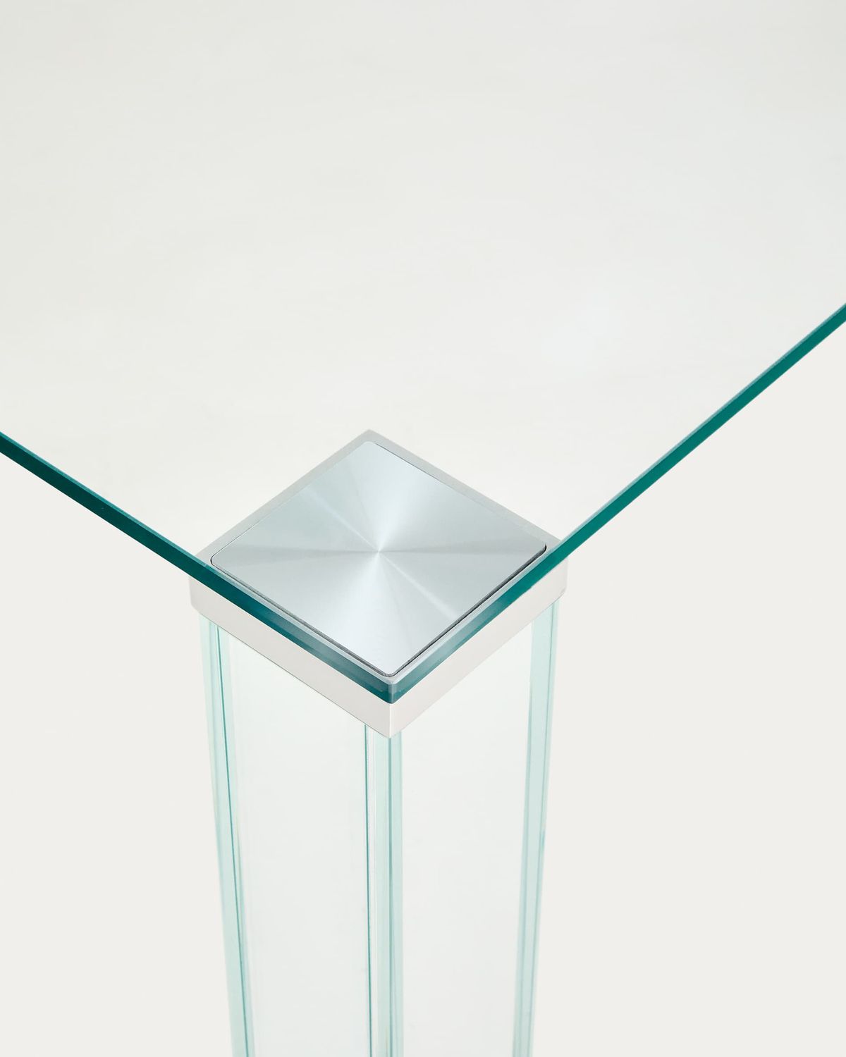 Mesa Adularia de vidrio templado transparente 200 x 100 cm