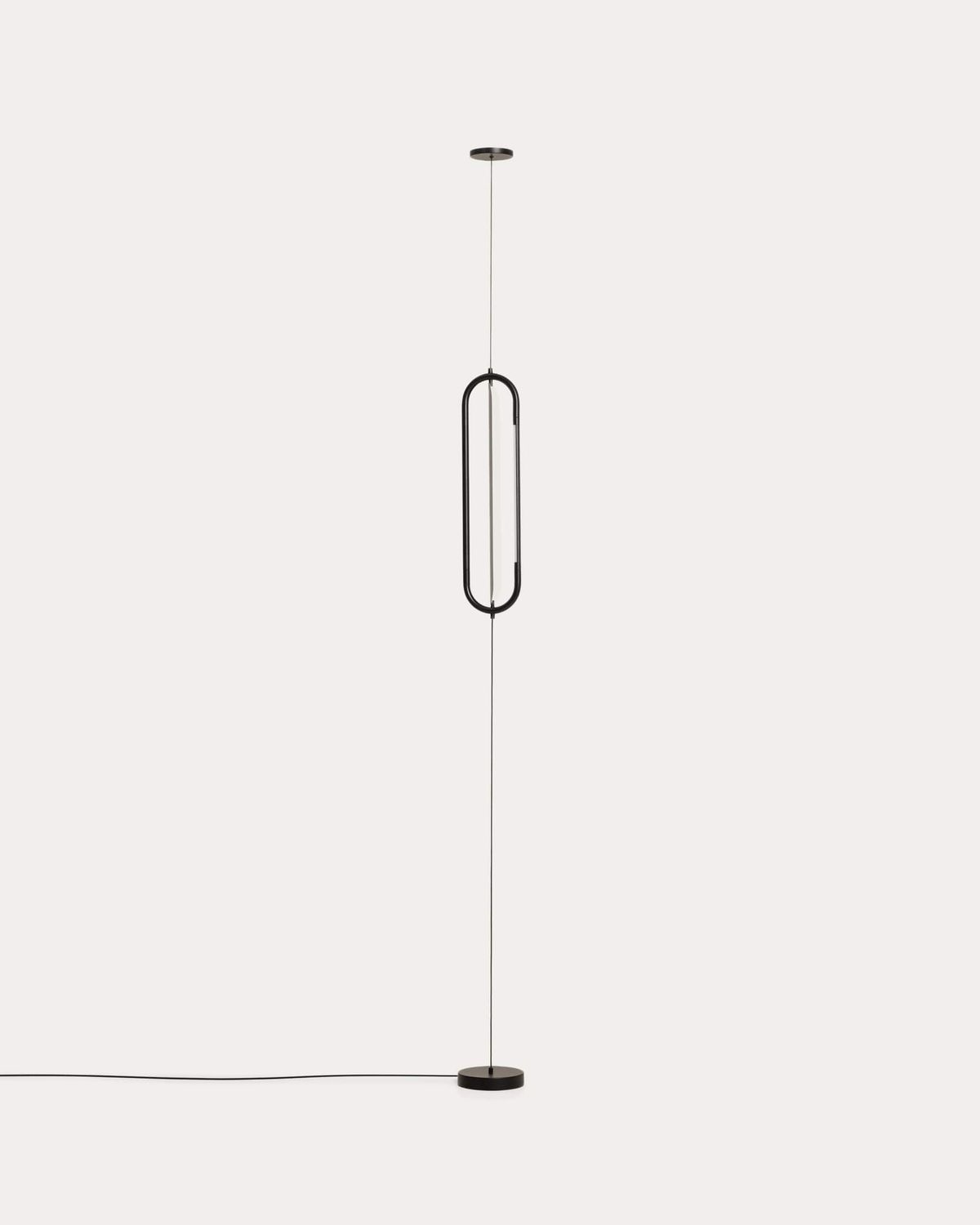 Lámpara de techo Bow de aluminio negro Ø 16 cm