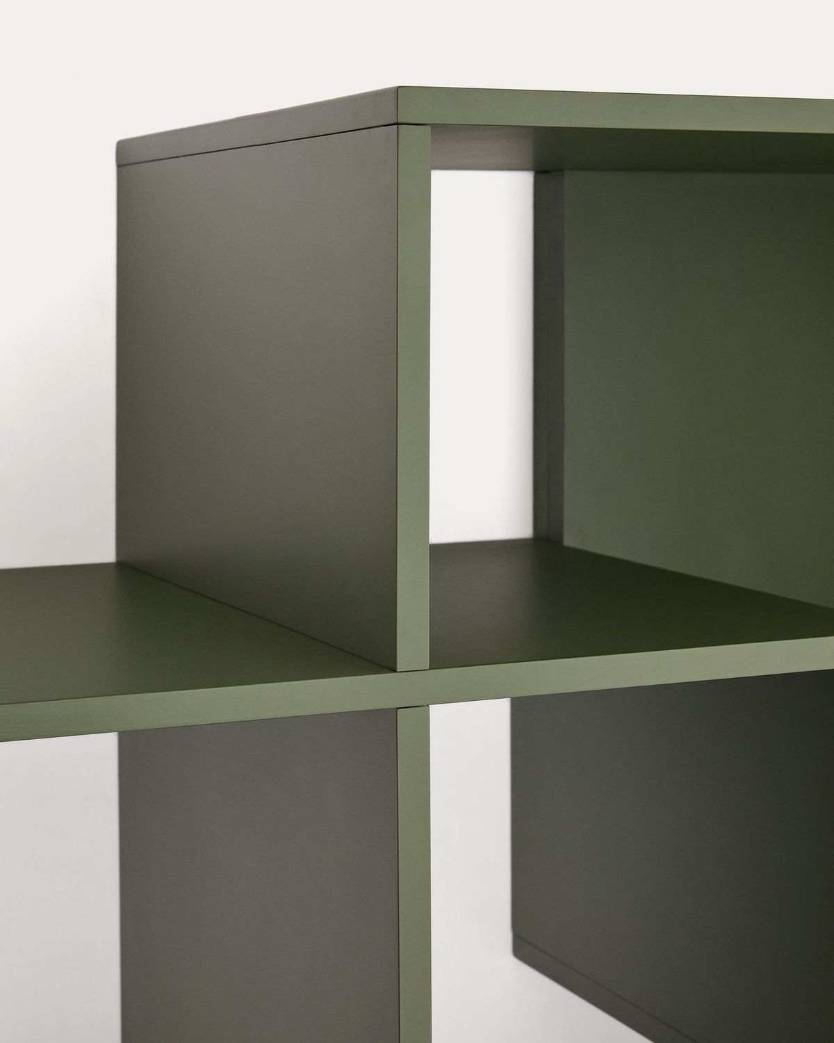 Estantería modular Ina de DM lacado verde 80 x 80 cm FSC 100%