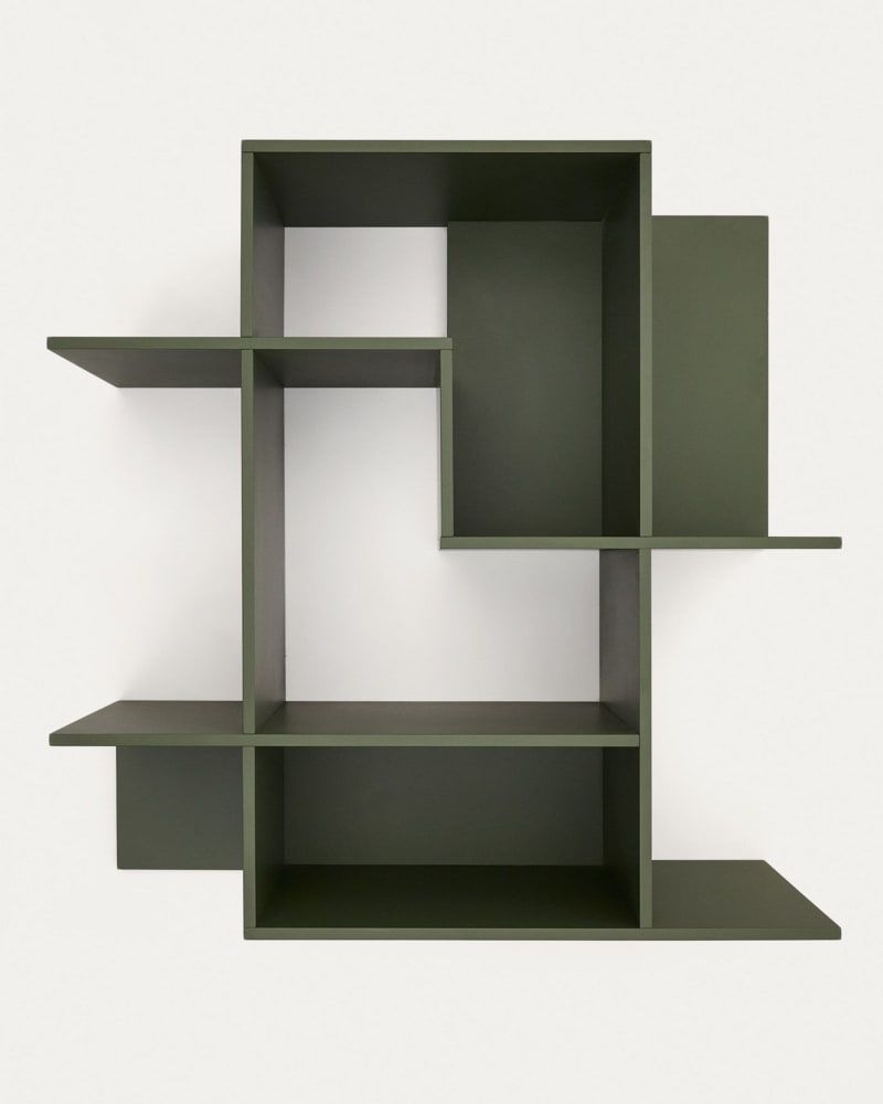 Estantería modular Ina de DM lacado verde 80 x 80 cm FSC 100%
