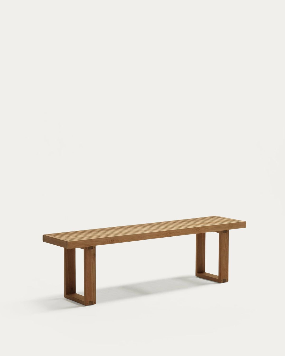 Banco 100% exterior Canadell de madera maciza de teca reciclada 170 cm