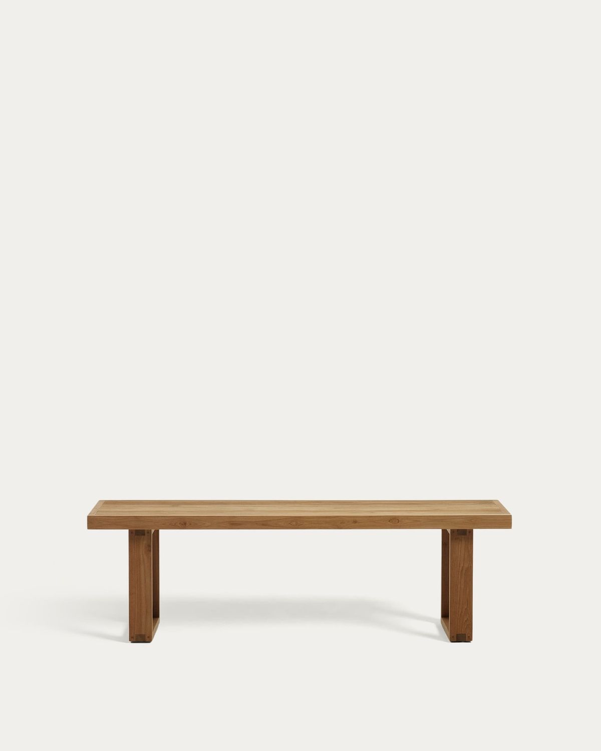 Banco 100% exterior Canadell de madera maciza de teca reciclada 170 cm
