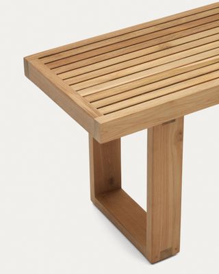 Banco 100% exterior Canadell de madera maciza de teca reciclada 170 cm