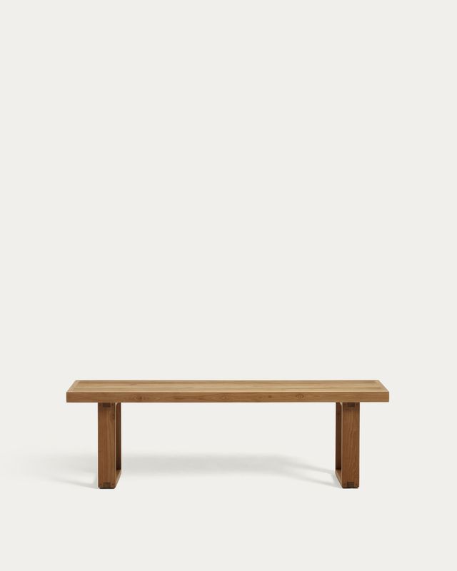 Banco 100% exterior Canadell de madera maciza de teca 170 cm
