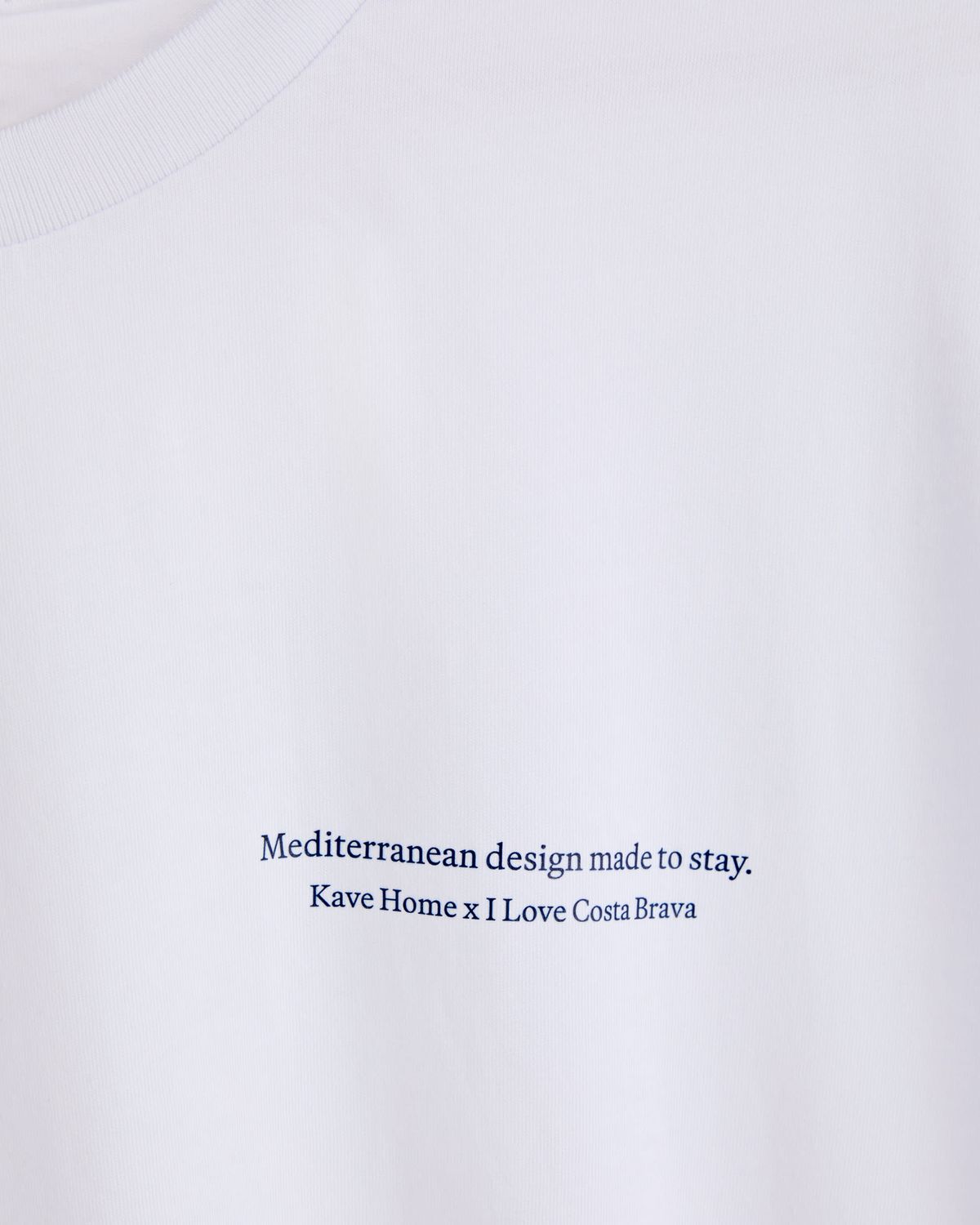 Camiseta unisex I Love Costa Brava x Kave Home 100% de algodón color blanco talla XL